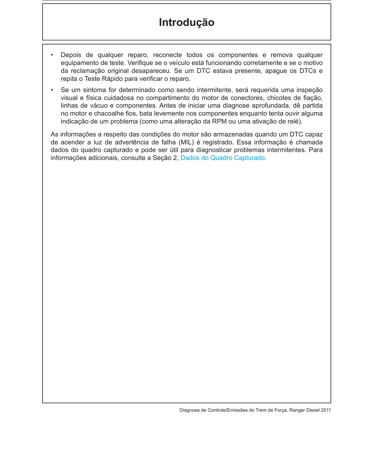 Página 7 do Diagnóstico do Motor Diesel: Introdução