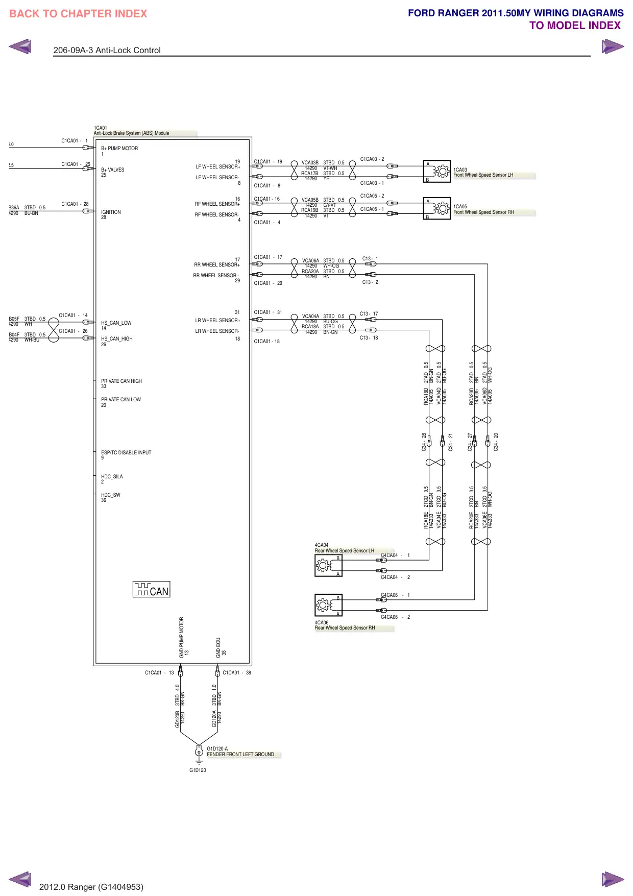 Página 22 do Diagramas Elétricos: Controle antitravamento
