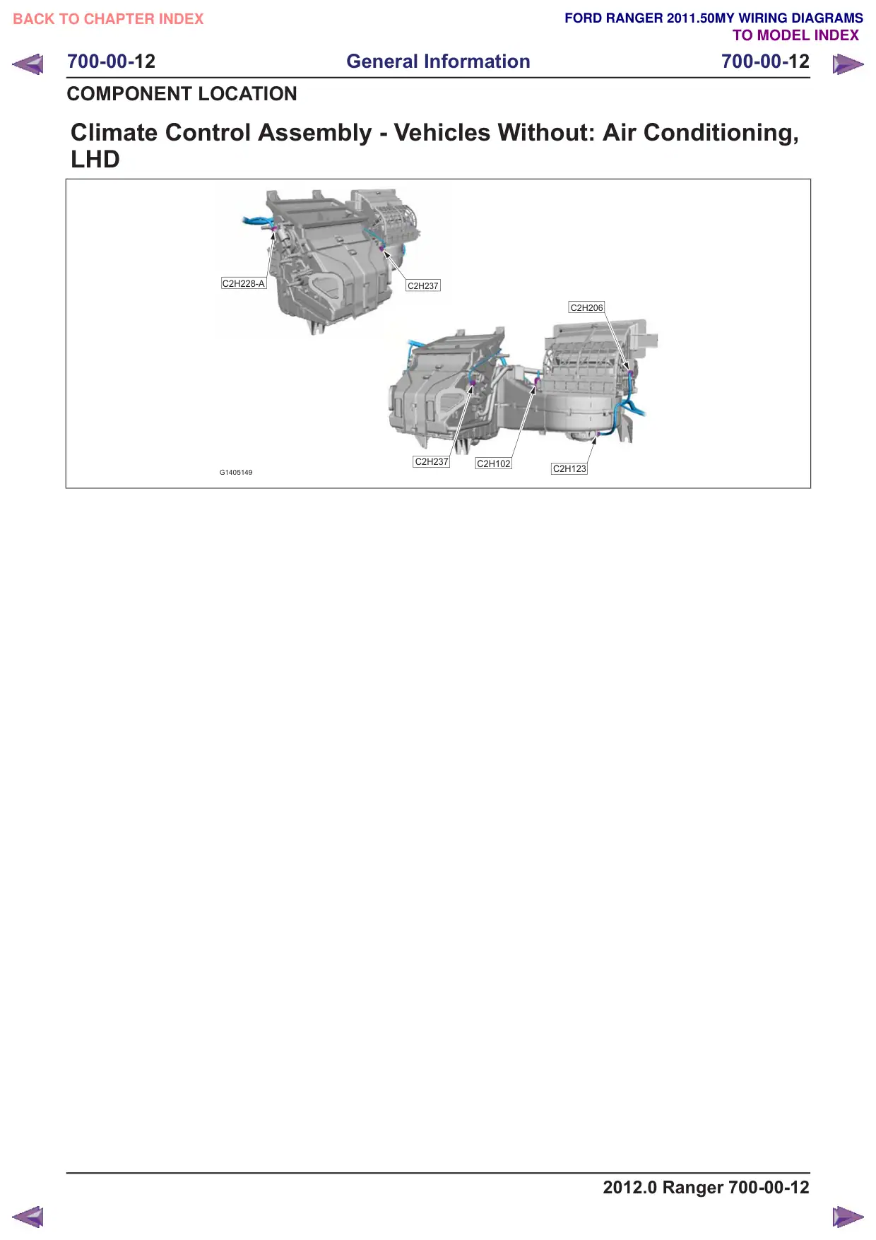 Página 476 do Diagramas Elétricos: Conjunto de climatização - Veículos sem: ar-condicionado, LHD