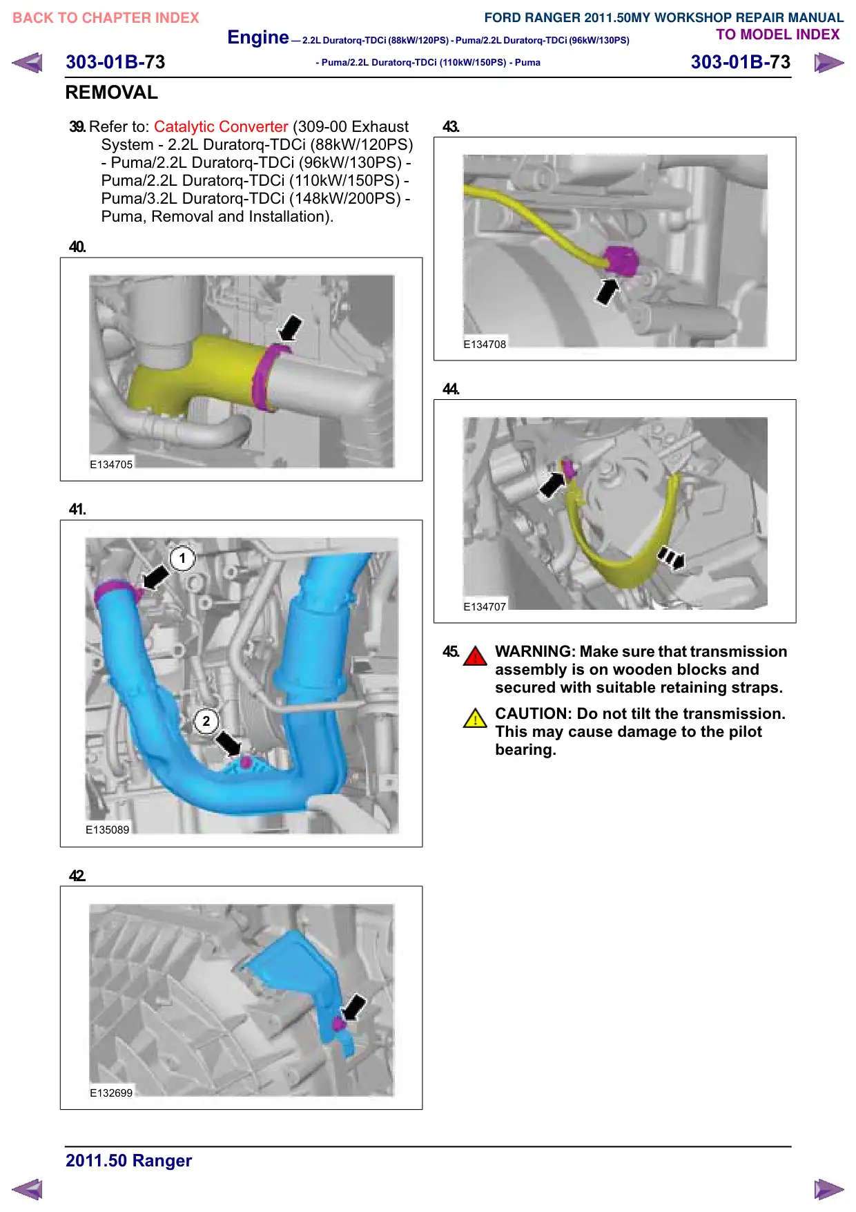 Página 475 do Manual de Oficina: Motor – Veículos com: transmissão automática de 6 marchas -