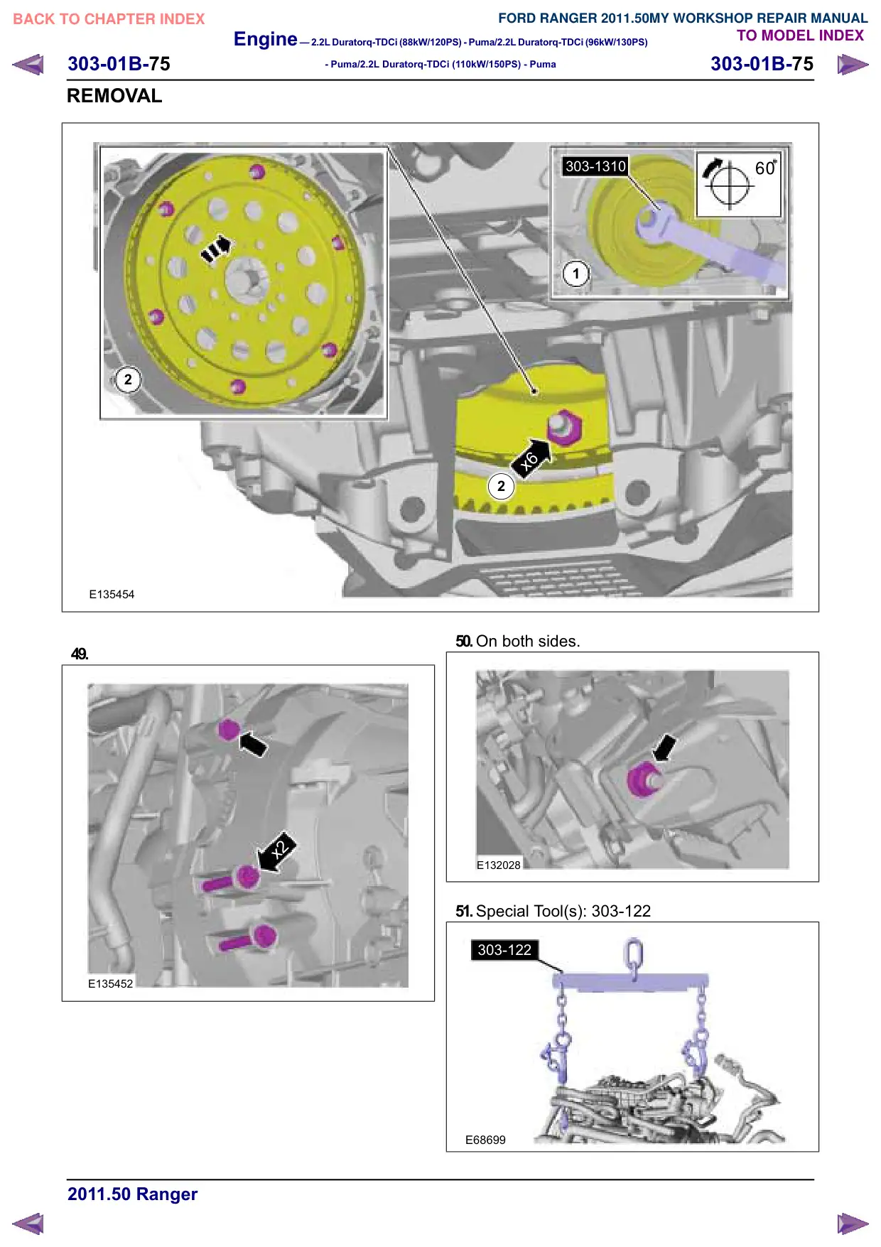Página 477 do Manual de Oficina: Motor – Veículos com: transmissão automática de 6 marchas -