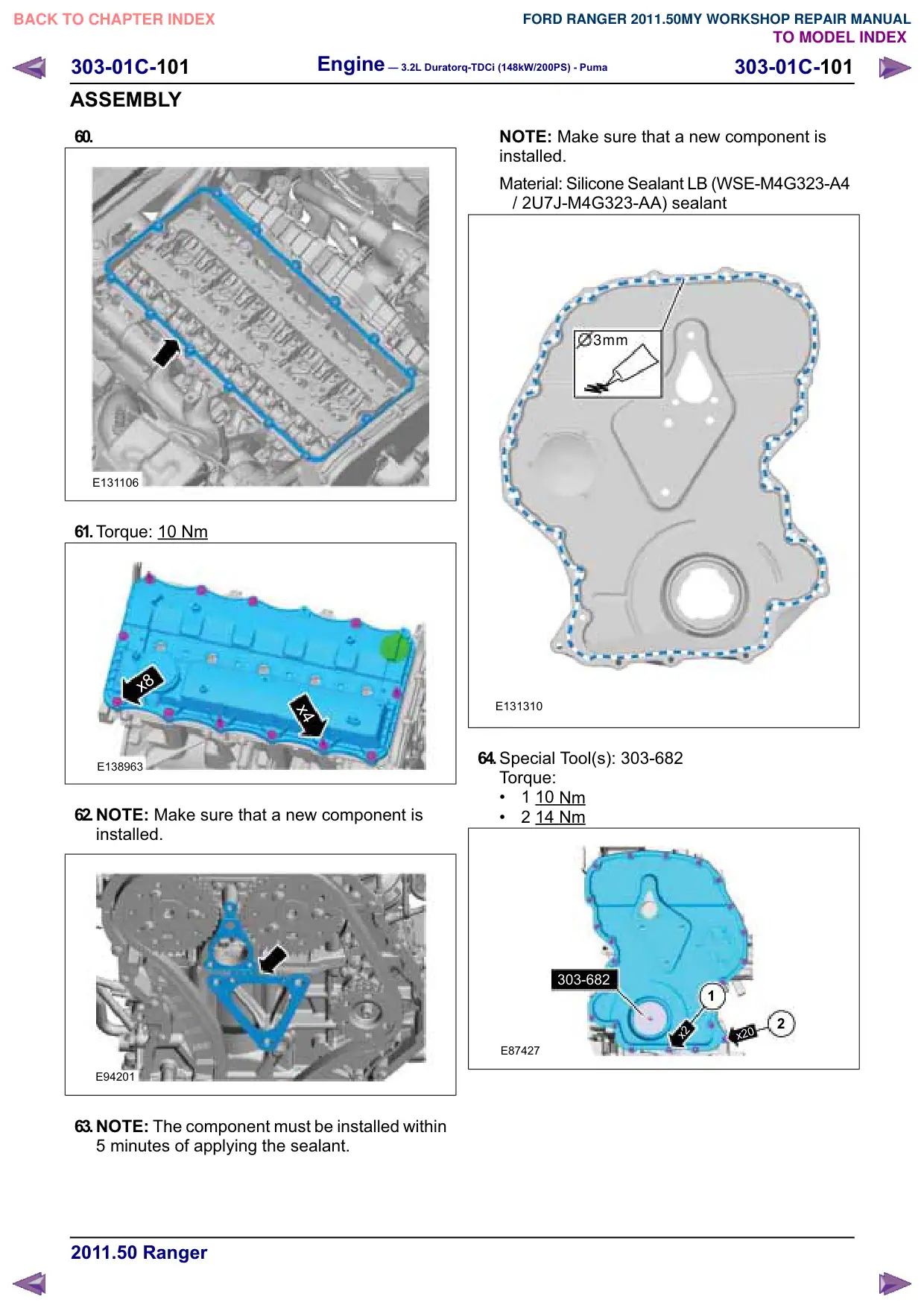 Página 655 do Manual de Oficina: Motor
